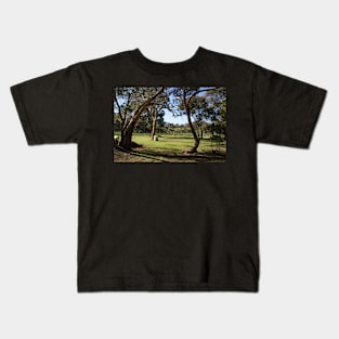 Gum Trees and Vineyard by Avril Thomas Kids T-Shirt